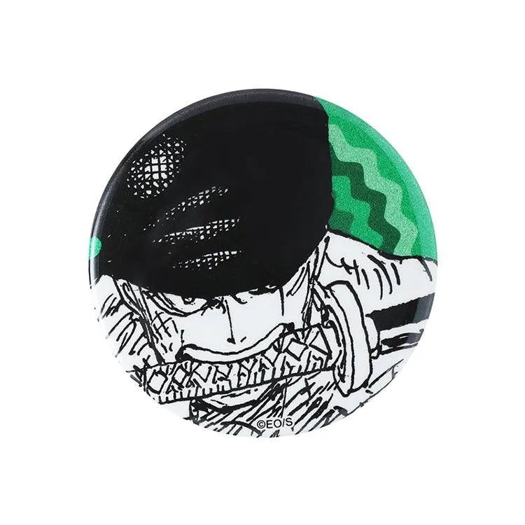 One Piece Anime Merch - EMOTIONS Roronoa Zoro Set of 4 can badges - Doki Doki Land