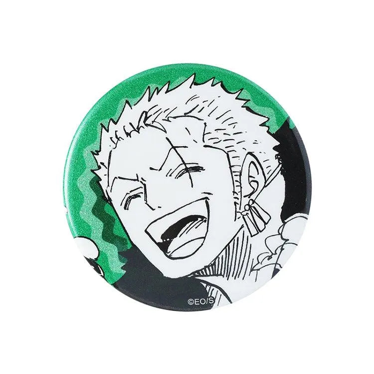 One Piece Anime Merch - EMOTIONS Roronoa Zoro Set of 4 can badges - Doki Doki Land