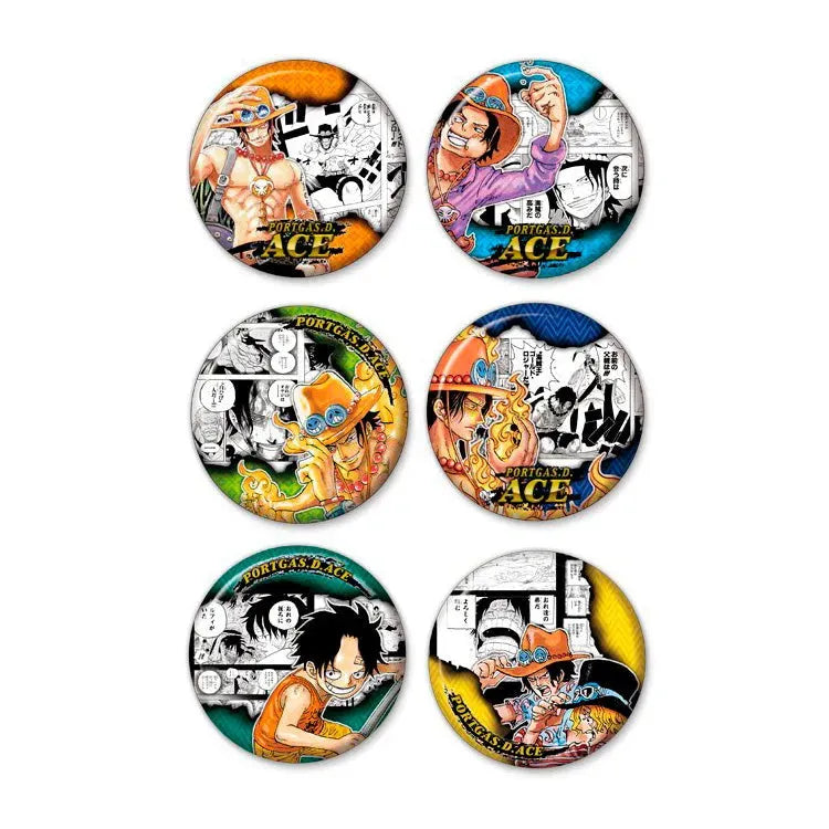 One Piece Anime Merch - Portgas D. Ace Birthday Hero Can Badge Collection Vol.1 (1 Random Type) - Doki Doki Land