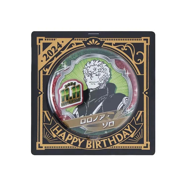 One Piece Roronoa Zoro 2024 Birthday Can Badge