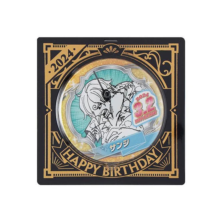 One Piece Anime Merch - Sanji 2024 Birthday Can Badge - Doki Doki Land