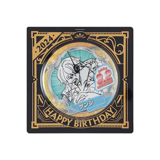 One Piece Anime Merch - Sanji 2024 Birthday Can Badge - Doki Doki Land