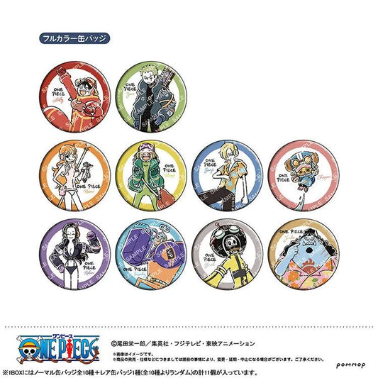 One Piece Anime Merch - YuruSta Can Badge Collection Vol.1 Egghead Ver. - Doki Doki Land