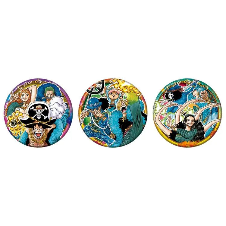“One Piece" Anime Merch - Can Badge BIG Strongest Trio Ver. (1 Random Type) - Doki Doki Land
