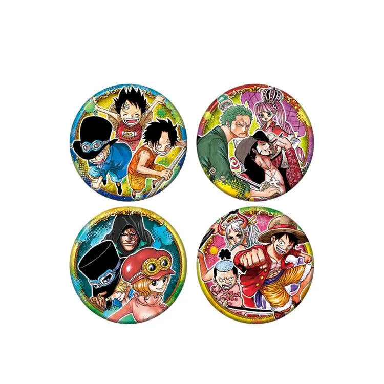 “One Piece" Anime Merch - Can Badge BIG Strongest Trio Ver. (1 Random Type) - Doki Doki Land