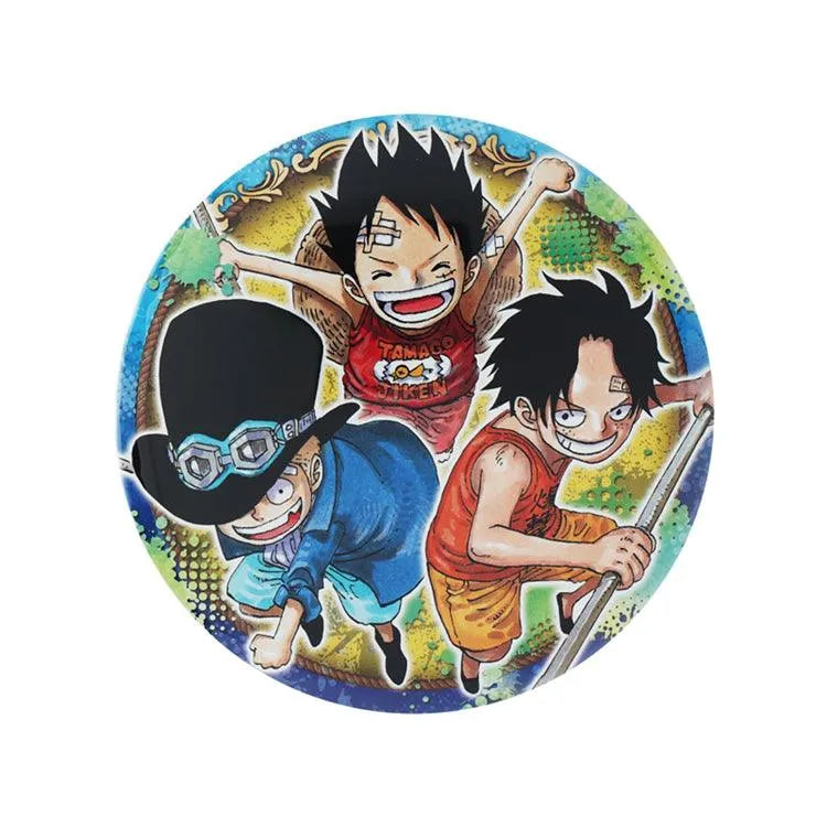 “One Piece" Anime Merch - Can Badge BIG Strongest Trio Ver. (1 Random Type) - Doki Doki Land