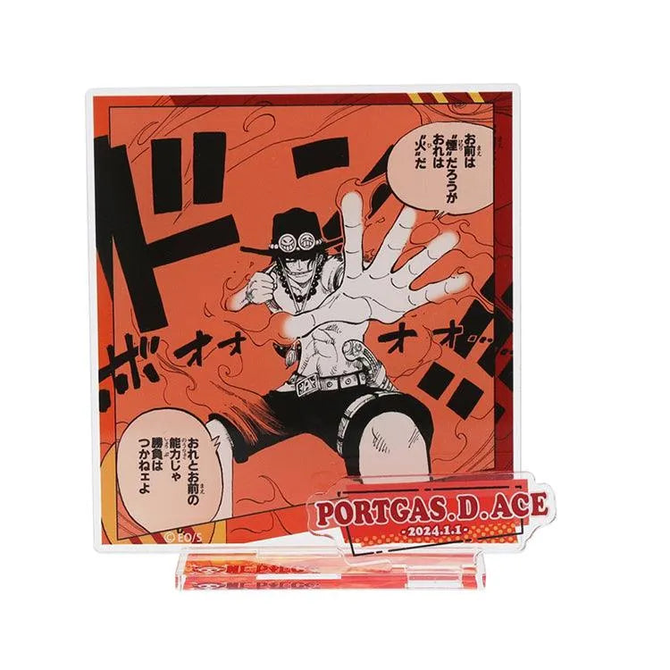 “One Piece" Anime Merch - Portgas D. Ace Birthday Famous Scene Diorama Acrylic Stand