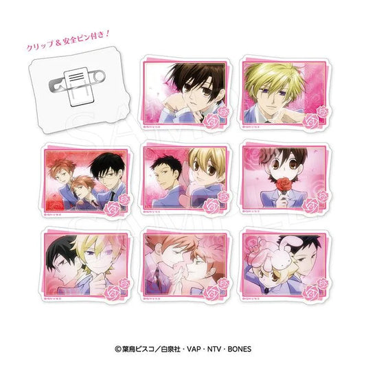 Ouran High School Host Club Anime Merch - Acrylic clip badge collection (1 Random Type) - Doki Doki Land