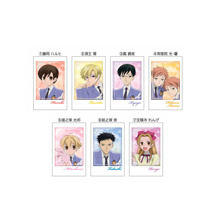 Ouran High School Host Club Charapotre portrait cards collection – 2 per pack, featuring all host club members