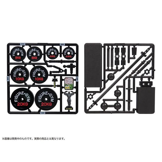 Painted Plastic Model - Puripura Muscular Workout for Figures 1/12 - Doki Doki Land