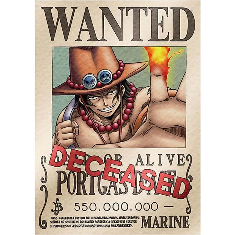 “One Piece" Anime Merch - Marine Issued Official Wanted Poster - Doki Doki Land