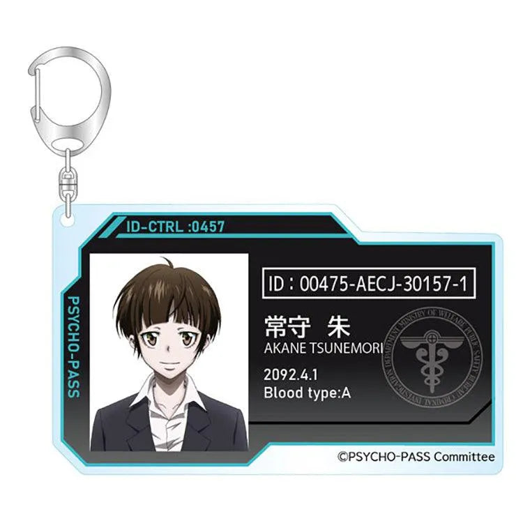 Psycho-Pass Anime Merch - 10th ANNIVERSARY Trading ID Style Acrylic Keychain vol.1 8 Designs (1 Random) - Doki Doki Land