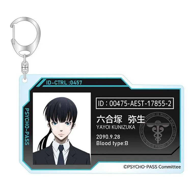 Psycho-Pass Anime Merch - 10th ANNIVERSARY Trading ID Style Acrylic Keychain vol.1 8 Designs (1 Random) - Doki Doki Land
