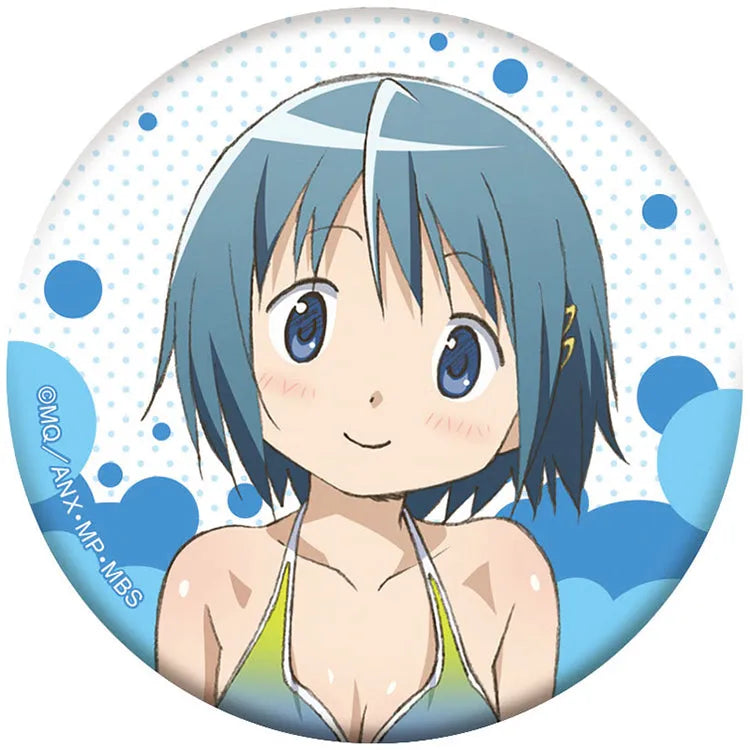 Puella Magi Madoka Magica Anime Merch - Holo Chara Badge Collection Swimsuit Ver. (1 Random)