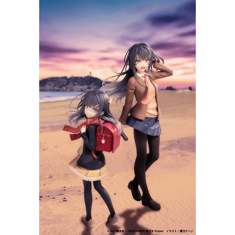 (Pre-Order END) Rascal Does Not Dream of a Knapsack Kid Scale Figure - Mai Sakurajima High School Graduation Ver. & Knapsack Kid 1/8 - Doki Doki Land