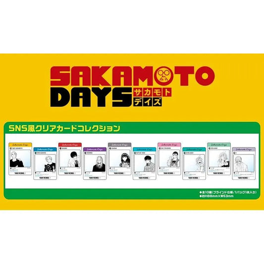Sakamoto Days Anime Merch - SNS Style Clear Card Collection (1 Random) - Doki Doki Land