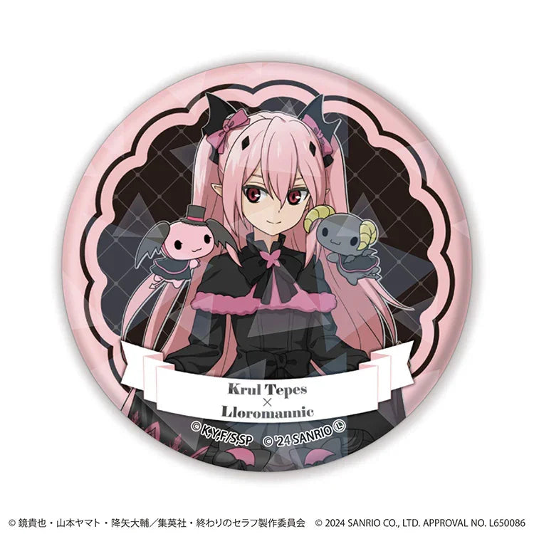 Seraph of the End x Sanrio Hologram Can Badge Badge