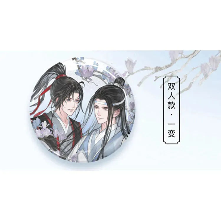 The Master of Diabolism Anime Merch - Wei Wuxian & Lan Wangji Tian Zi Xiao Ver. Changing Tin Badge - Doki Doki Land
