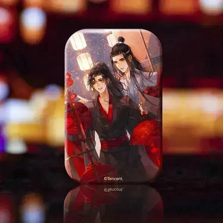 The Master of Diabolism Wei Wuxian & Lan Wangji Yin Fu Chun He Ver. New Spring Series Tin Badge