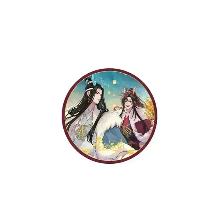 The Master of Diabolism Anime Merch - Yun Long Zhu Yue Ver.Tin Badge Wei Wuxian & Lan Wangji - Doki Doki Land