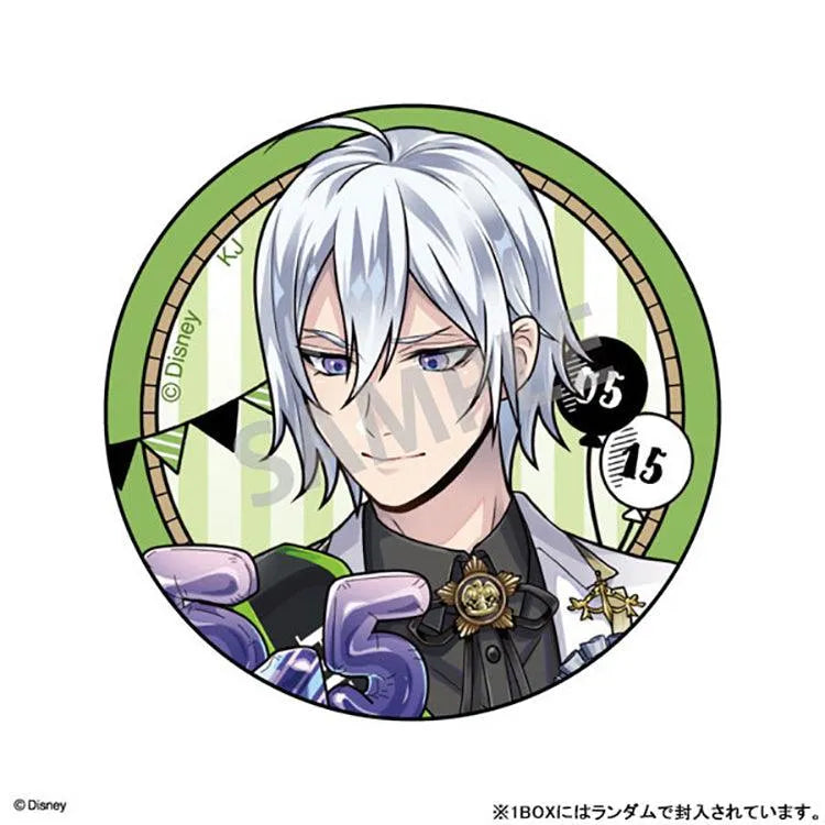 Twisted Wonderland Anime Merch - Trading Tin Badge Birthday Boy Ver. Vol.2 (1 Random) - Doki Doki Land