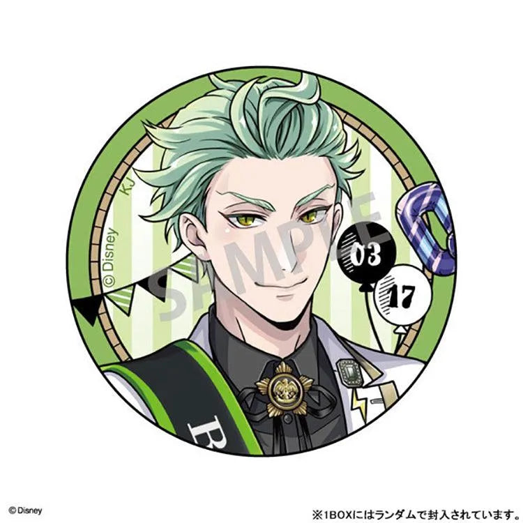 Twisted Wonderland Anime Merch - Trading Tin Badge Birthday Boy Ver. Vol.2 (1 Random) - Doki Doki Land