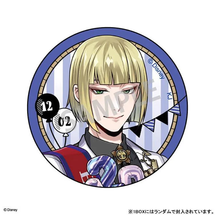 Twisted Wonderland Anime Merch - Trading Tin Badge Birthday Boy Ver. Vol.2 (1 Random) - Doki Doki Land