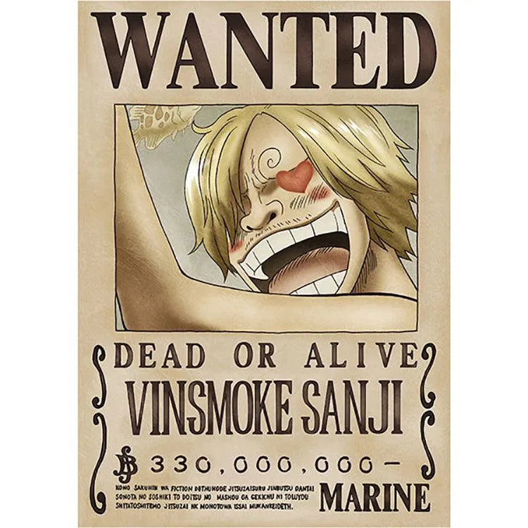 “One Piece" Anime Merch - Marine Issued Official Wanted Poster - Doki Doki Land