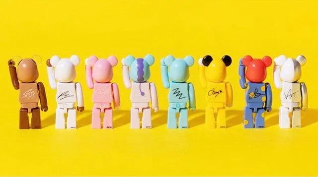 BT21 x LINE FRIENDS 100% Bearbrick Full Set - Doki Doki Land