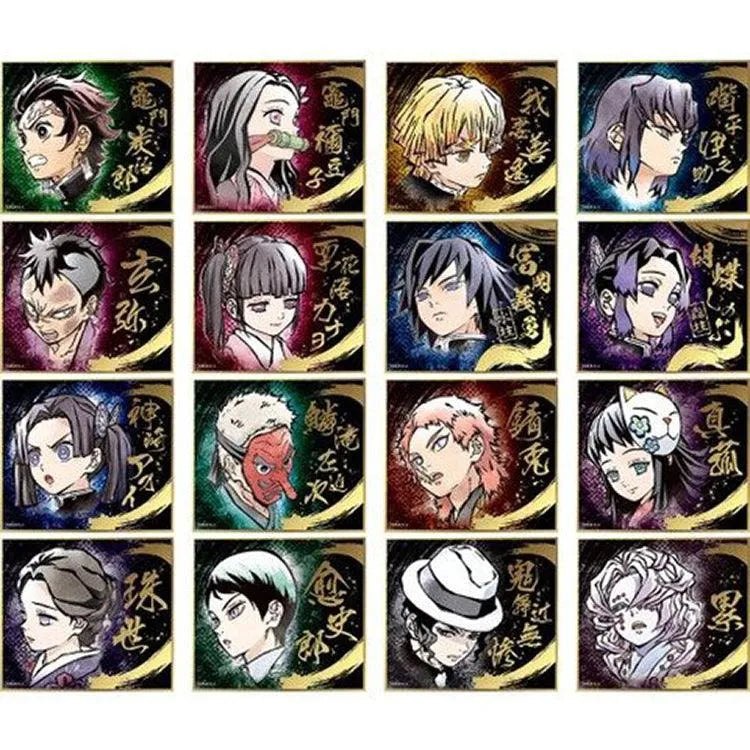 Demon Slayer Anime Merch - Brush Stroke Shikishi Art (1 Random) - Doki Doki Land