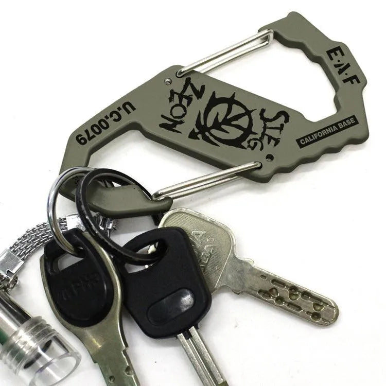 “Gundam” Anime Merch - Zeon Army Carabiner S Type Moss - Doki Doki Land