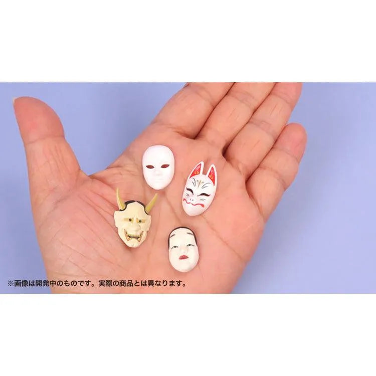 Painted Plastic Model - Pripra Masks for Figures "Japanese Style" 1/12