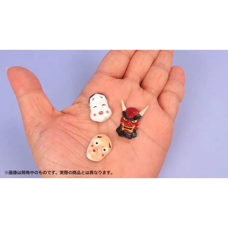 Painted Plastic Model - Pripra Masks for Figures "Japanese Style" 1/12
