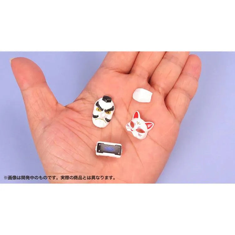 Painted Plastic Model - Pripra Masks for Figures "Japanese Style" 1/12
