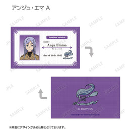 Anju Emma 86 -Eighty Six- Spearhead Squadron Member ID trading card with Snow Witch emblem and tactical design.
