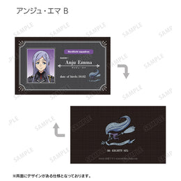 86 -Eighty Six- Anju Emma Nordlicht squadron Member ID trading card with Snow Witch emblem and character portrait.