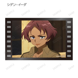 86 Eighty Six anime trading card of Shiden Iida with a smirking expression in a film strip style border design.
