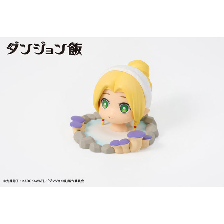Marcille chibi figure with towel-wrapped hair in hot spring, Delicious in Dungeon Like Yu Series
