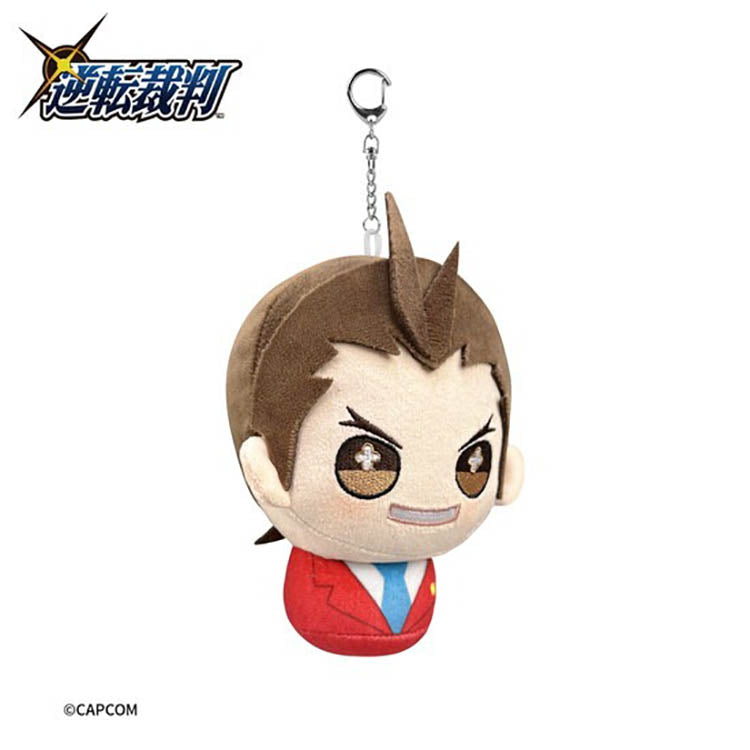 FANTHFUL Ace Attorney Apollo Justice plush keychain, chibi-style character design from the courtroom battle game series.