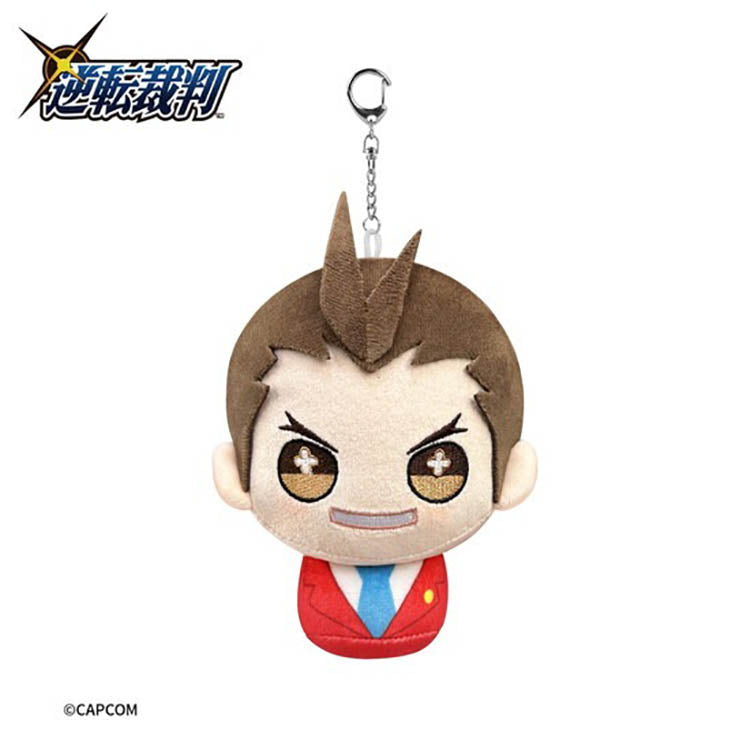 FANTHFUL Ace Attorney Apollo Justice plush keychain, chibi-style character design from the courtroom battle game series.
