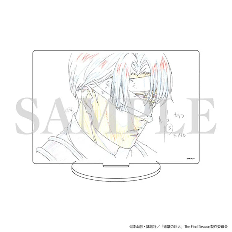 Attack on Titan Anime Merch - Levi Ackerman (Genga Art Illustration) The Final Season Ver. Acrylic Stand - Doki Doki Land 