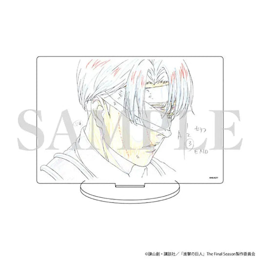 Attack on Titan Anime Merch - Levi Ackerman (Genga Art Illustration) The Final Season Ver. Acrylic Stand - Doki Doki Land
