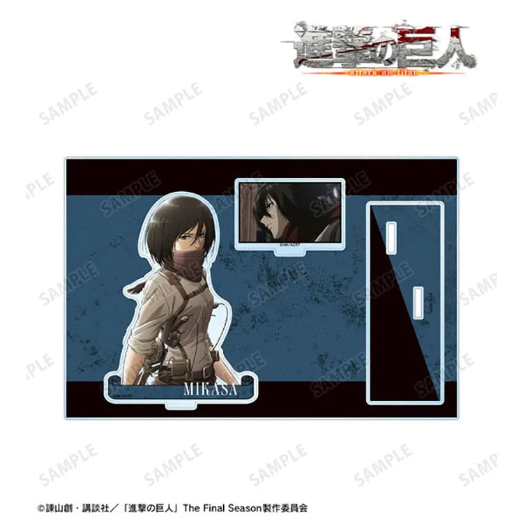 Attack on Titan Mikasa Ackerman acrylic stand printed base and parts
