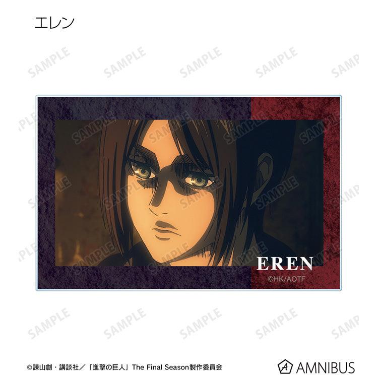 Attack on Titan Anime Merch - Trading Scene Photo Acrylic Card (1 Random) - Doki Doki Land 