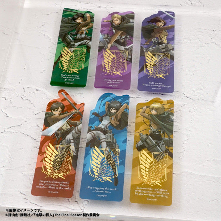 Attack on Titan Shokugan - Clear Bookmark