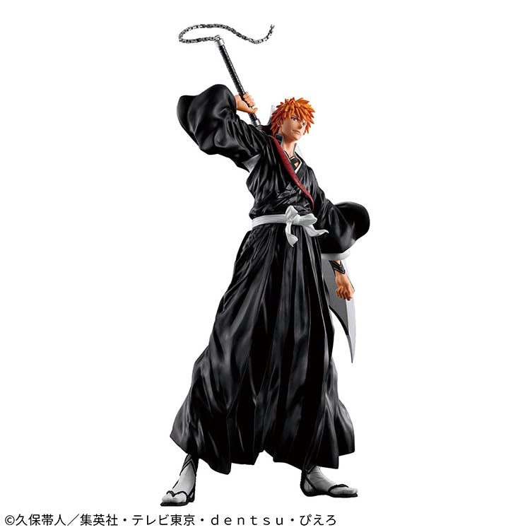 32cm BLEACH Grandista Ichigo Kurosaki figure by Banpresto based on Shibuya outdoor advertisement illustration.