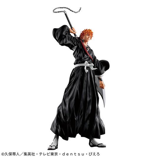 32cm BLEACH Grandista Ichigo Kurosaki figure by Banpresto based on Shibuya outdoor advertisement illustration.