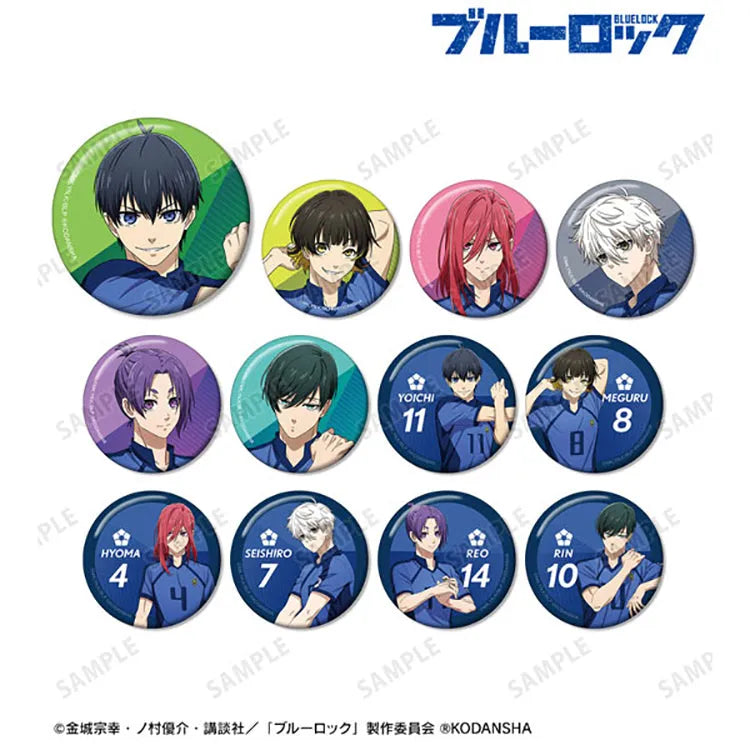 Blue Lock Anime Merch - Can Badge New Illustration Getting Ready Before the Match ver. (1 Random) - Doki Doki Land 