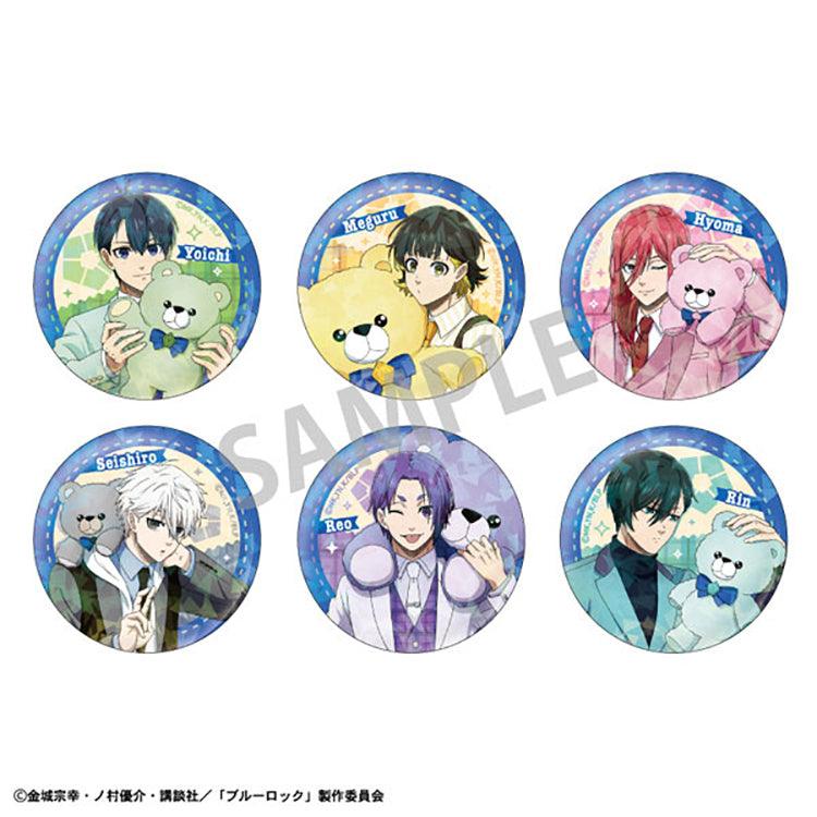 Blue Lock Anime Merch - Trading Hologram Tin Badge Teddy Bear Ver. (1 Random) - Doki Doki Land 