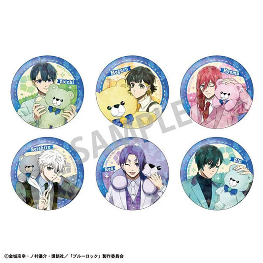 Blue Lock Anime Merch - Trading Hologram Tin Badge Teddy Bear Ver. (1 Random) - Doki Doki Land